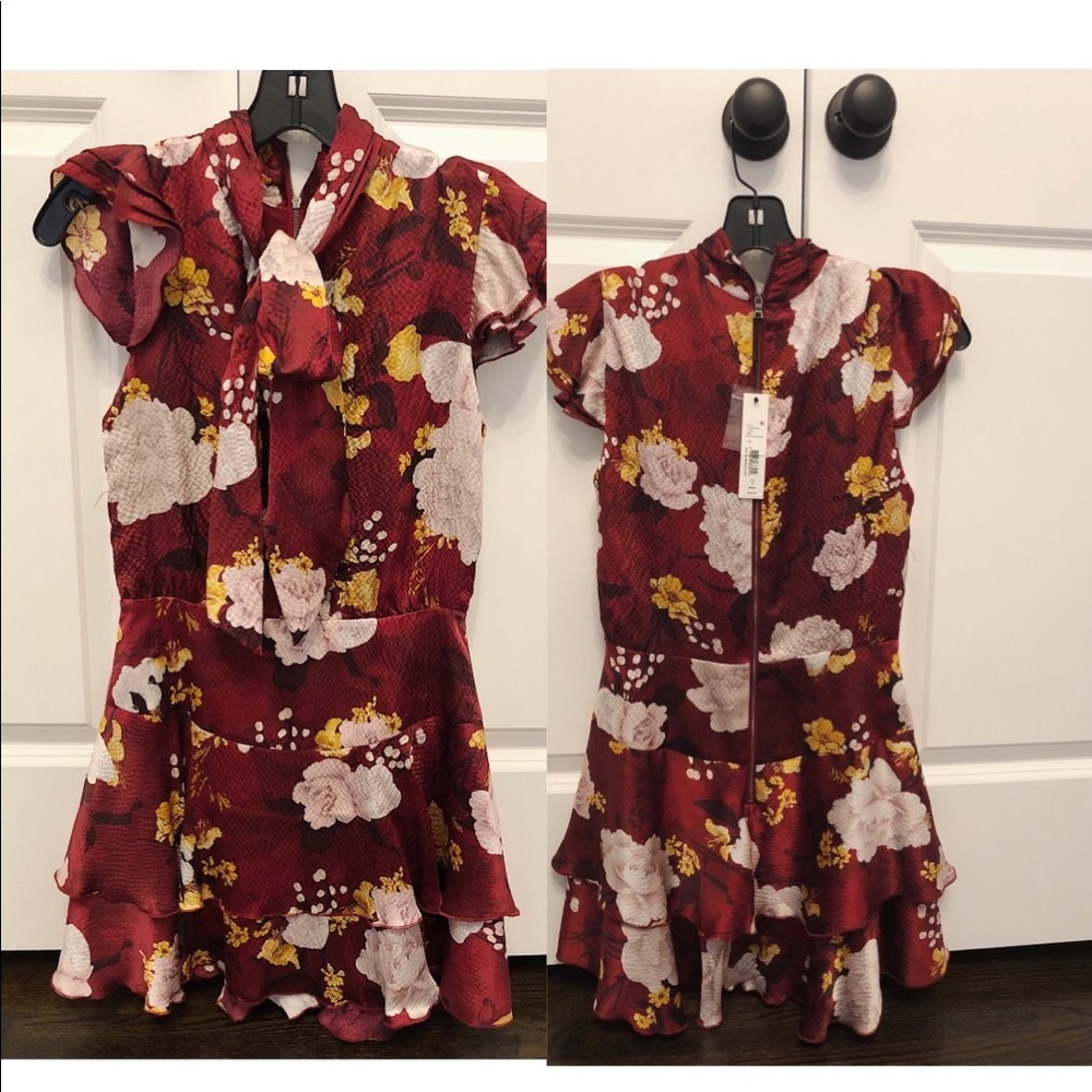 Burgundy Alice + Olivia Dress NEW